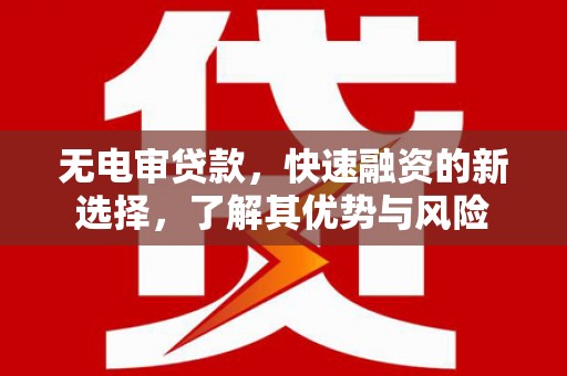 望牛墩无电审贷款，快速融资的新选择，了解其优势与风险