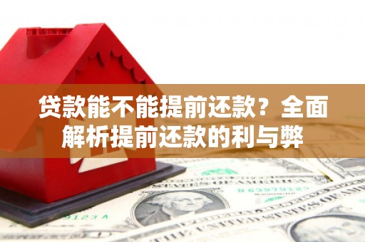 望牛墩贷款能不能提前还款？全面解析提前还款的利与弊