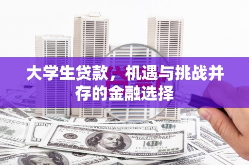 望牛墩大学生贷款，机遇与挑战并存的金融选择