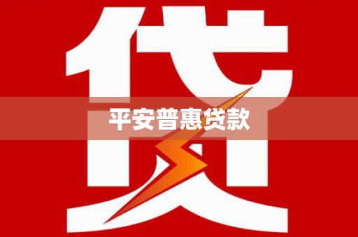 望牛墩平安普惠贷款